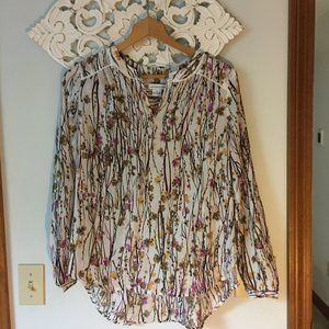 Floral long sleeve top